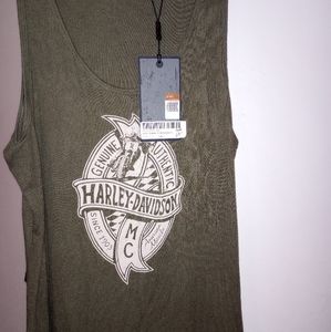 Women's olive green Harley-Davidson tank top size 2x brand new
